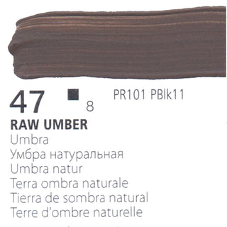 47 Raw umber, Acrylic paint Renesans