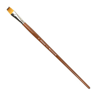 Universal flat brush with long handle Nr: 0-24  (in a pack of 6 brushes)