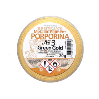 Metallic Purpurin, pigment powder  - green gold, 20 g